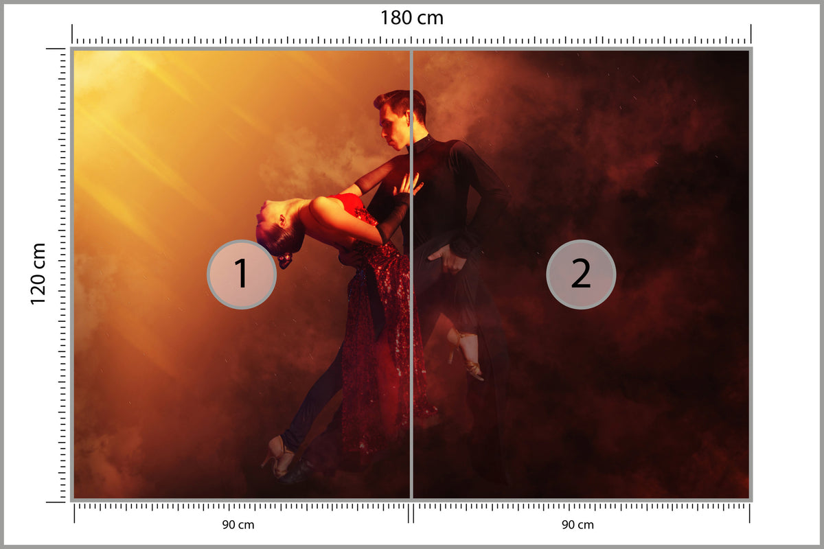 Fototapeta Para Tańcząca Tango 180 × 120 cm – podgląd kadru