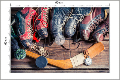 Fototapeta Łyżwy Hokejowe 90 × 60 cm – podgląd kadru