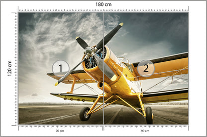 Fototapeta Zabytkowy Samolot 180 × 120 cm – podgląd kadru