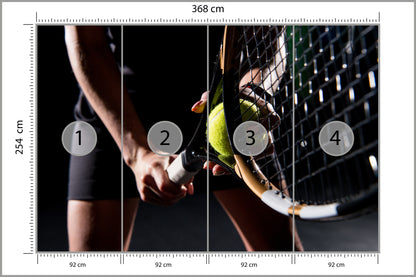 Fototapeta Serwująca Tenisistka 368 × 254 cm – podgląd kadru