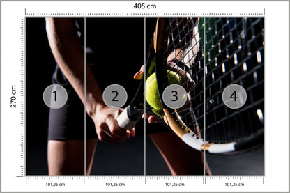 Fototapeta Serwująca Tenisistka 405 × 270 cm – podgląd kadru