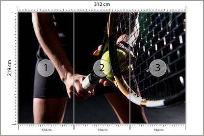 Fototapeta Serwująca Tenisistka 312 × 219 cm – podgląd kadru