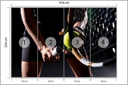Fototapeta Serwująca Tenisistka 416 × 254 cm – podgląd kadru