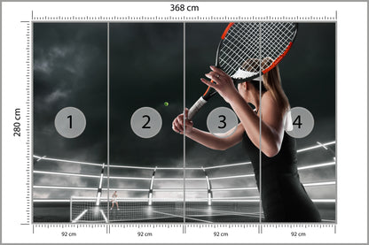 Fototapeta Mecz Tenisa 368 × 280 cm – podgląd kadru