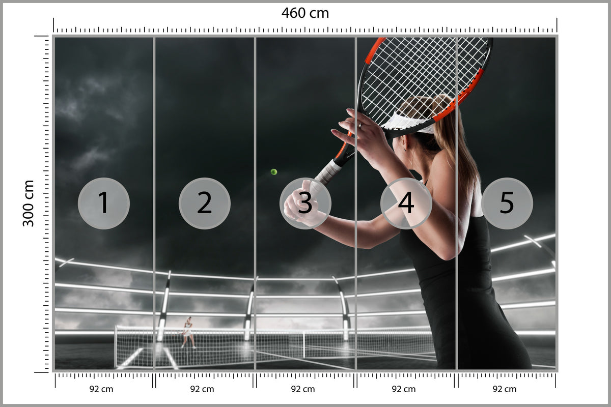 Fototapeta Mecz Tenisa 460 × 300 cm – podgląd kadru