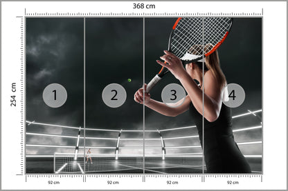 Fototapeta Mecz Tenisa 368 × 254 cm – podgląd kadru
