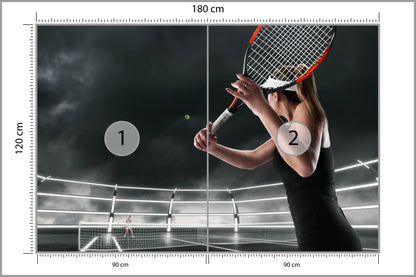 Fototapeta Mecz Tenisa 180 × 120 cm – podgląd kadru