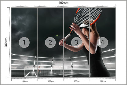 Fototapeta Mecz Tenisa 400 × 280 cm – podgląd kadru