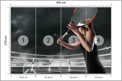Fototapeta Mecz Tenisa 405 × 270 cm – podgląd kadru