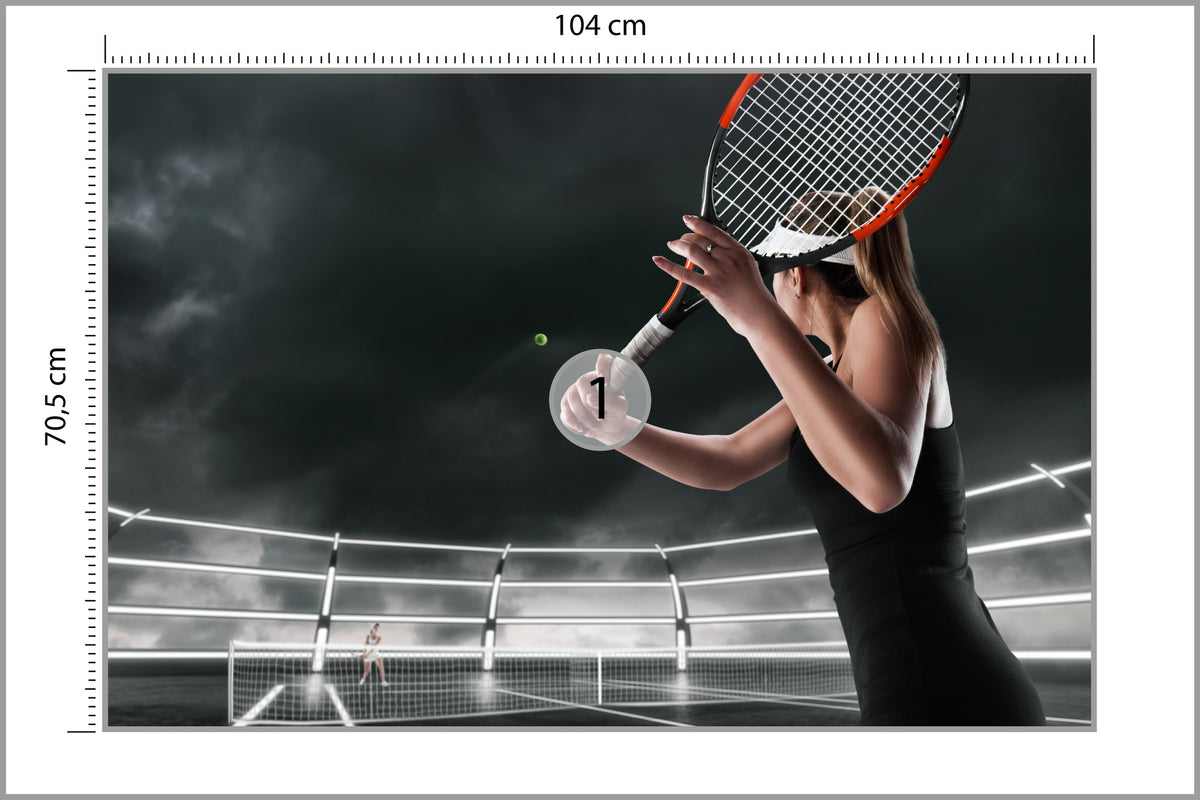 Fototapeta Mecz Tenisa 104 × 70,5 cm – podgląd kadru