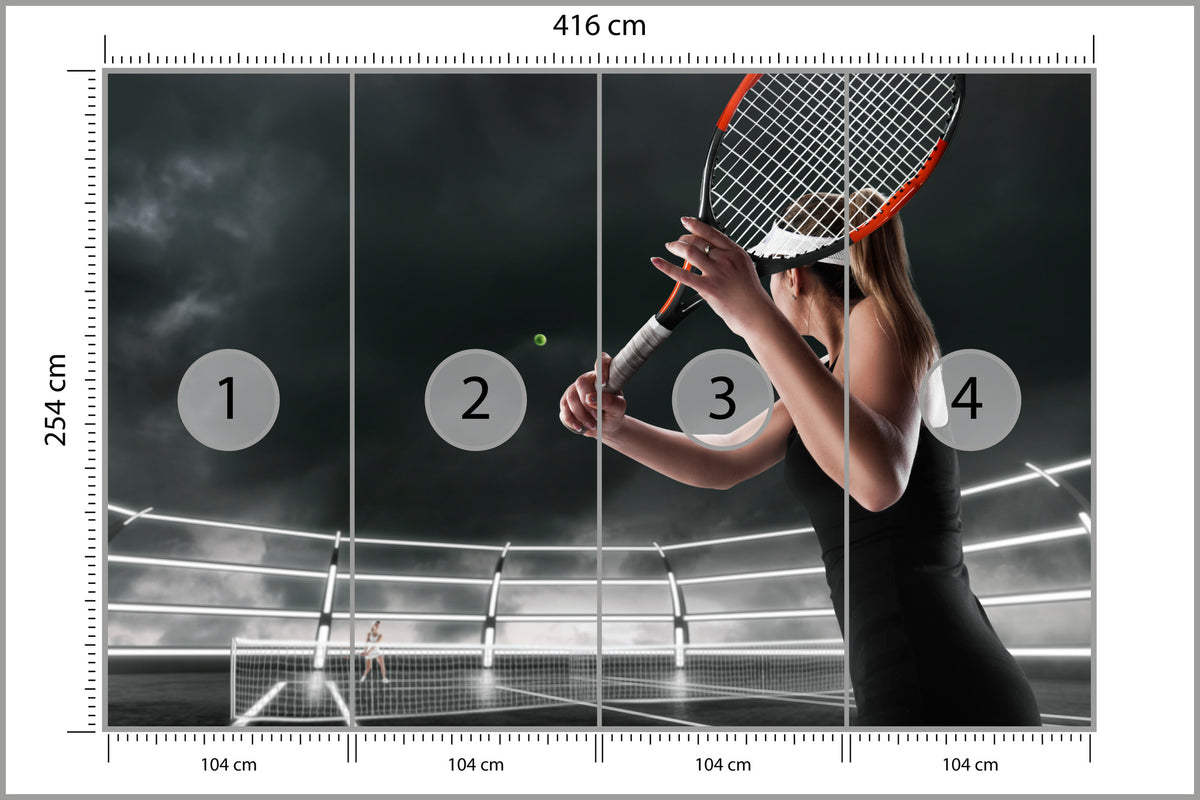 Fototapeta Mecz Tenisa 416 × 254 cm – podgląd kadru