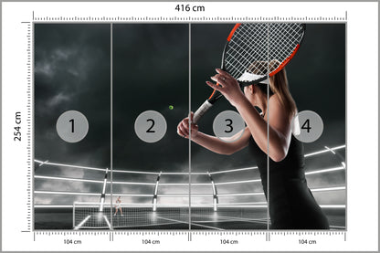 Fototapeta Mecz Tenisa 416 × 254 cm – podgląd kadru