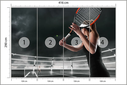 Fototapeta Mecz Tenisa 416 × 290 cm – podgląd kadru