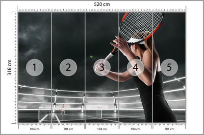 Fototapeta Mecz Tenisa 520 × 318 cm – podgląd kadru