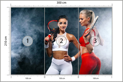 Fototapeta Dwie Tenisistki 300 × 210 cm – podgląd kadru