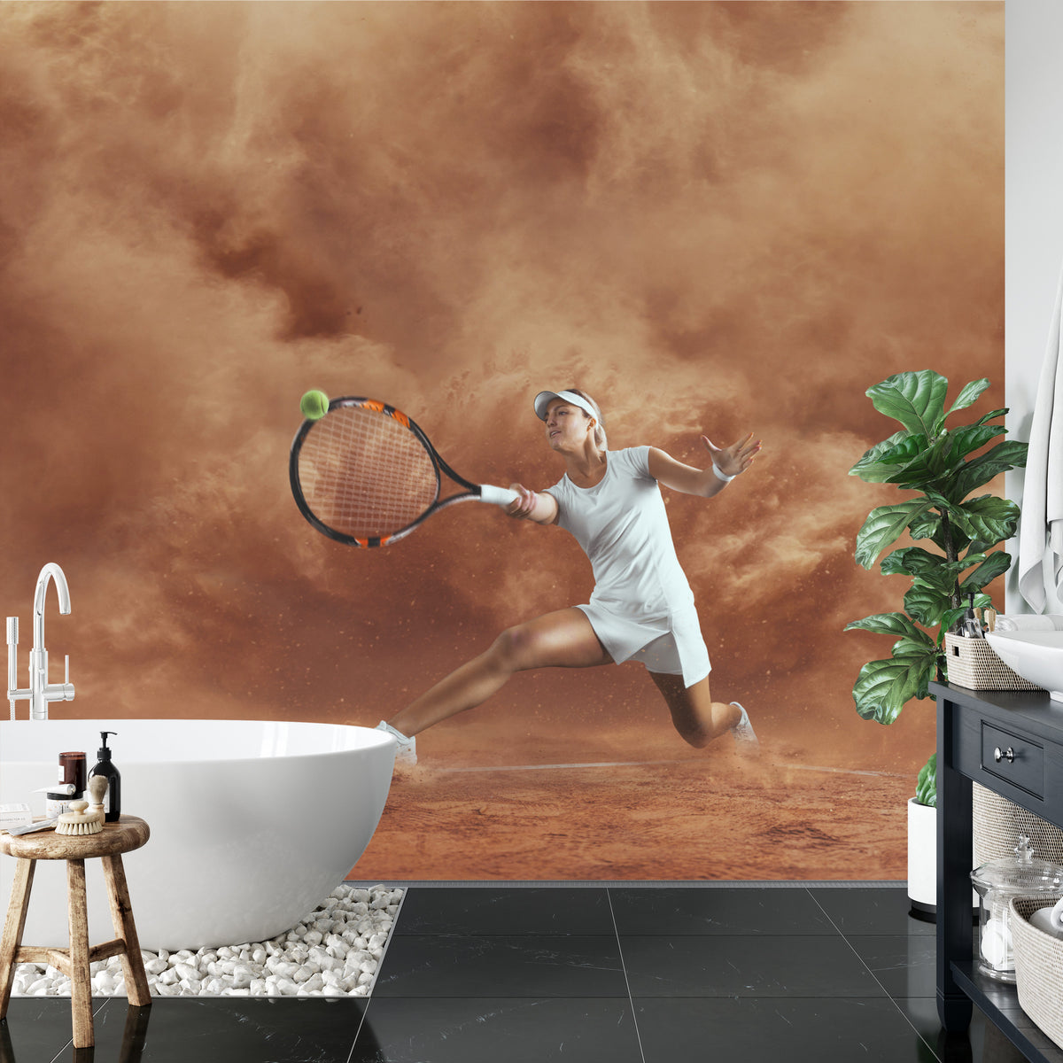 Fototapeta Tenisistka W Grze – aranżacja wnętrza