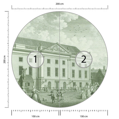 Fototapeta Okrągła Dwór średnica 200 cm – podgląd