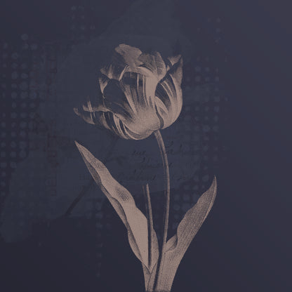Fototapeta Okrągła Ciemne Rośliny Botaniczne I – wzór