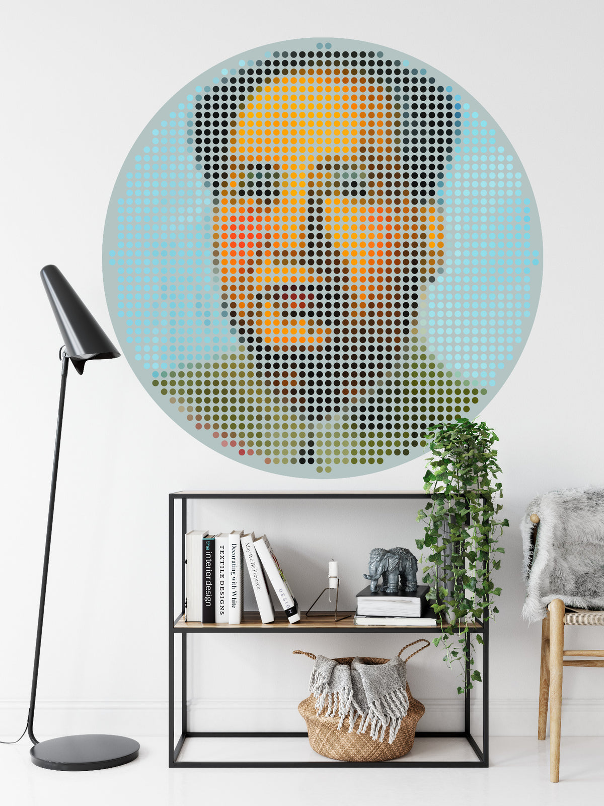 Fototapeta Okrągła Ikona Mao – aranżacja wnętrza