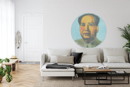 Fototapeta Okrągła Ikona Mao – aranżacja wnętrza