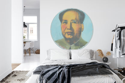 Fototapeta Okrągła Ikona Mao – aranżacja wnętrza