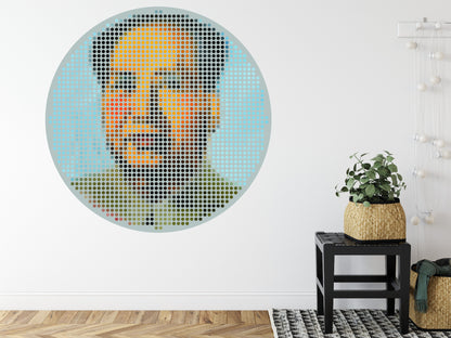Fototapeta Okrągła Ikona Mao – aranżacja wnętrza