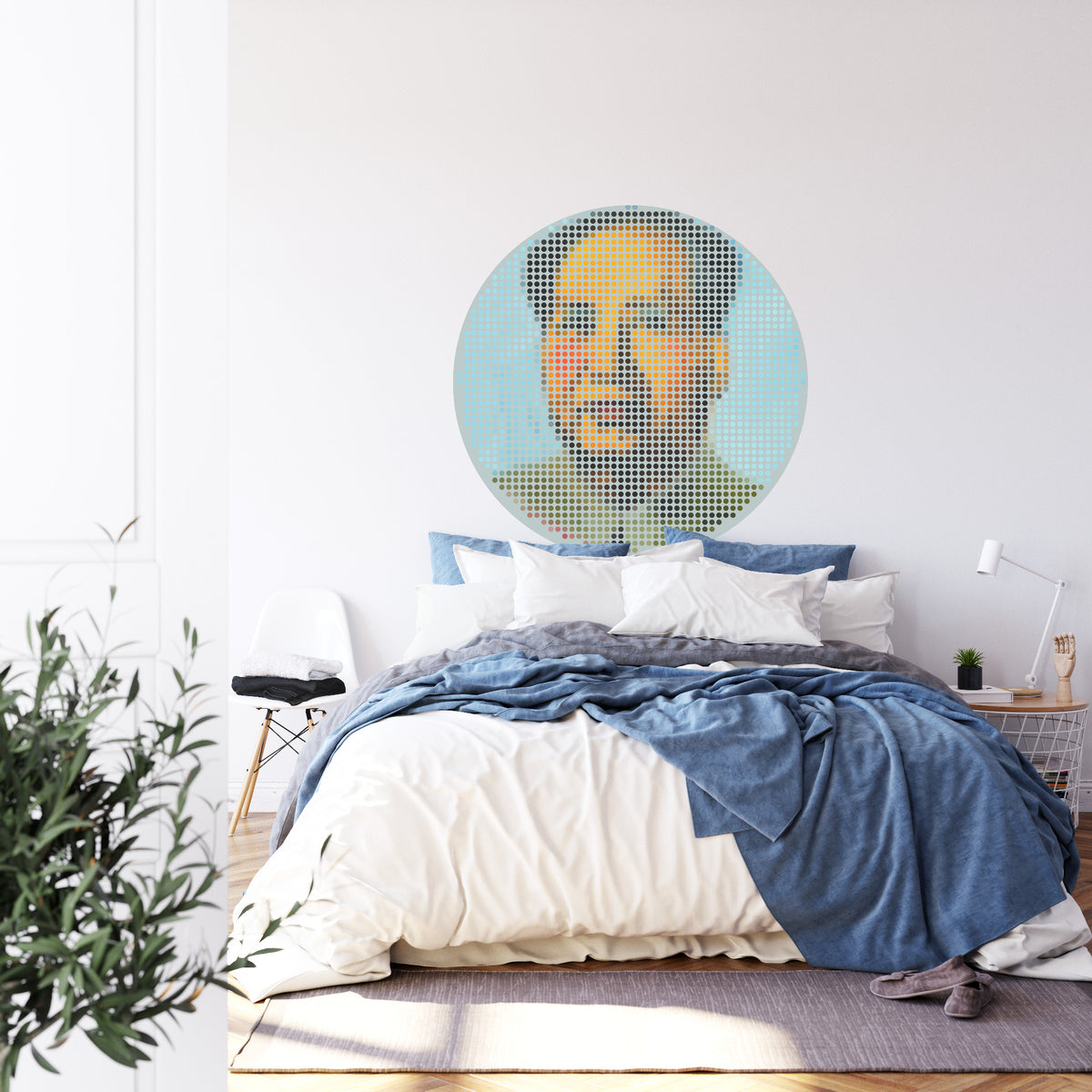Fototapeta Okrągła Ikona Mao – aranżacja wnętrza