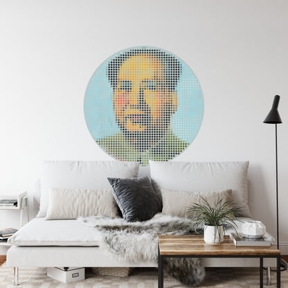 Fototapeta Okrągła Ikona Mao – aranżacja wnętrza