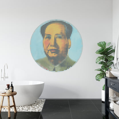 Fototapeta Okrągła Ikona Mao – aranżacja wnętrza