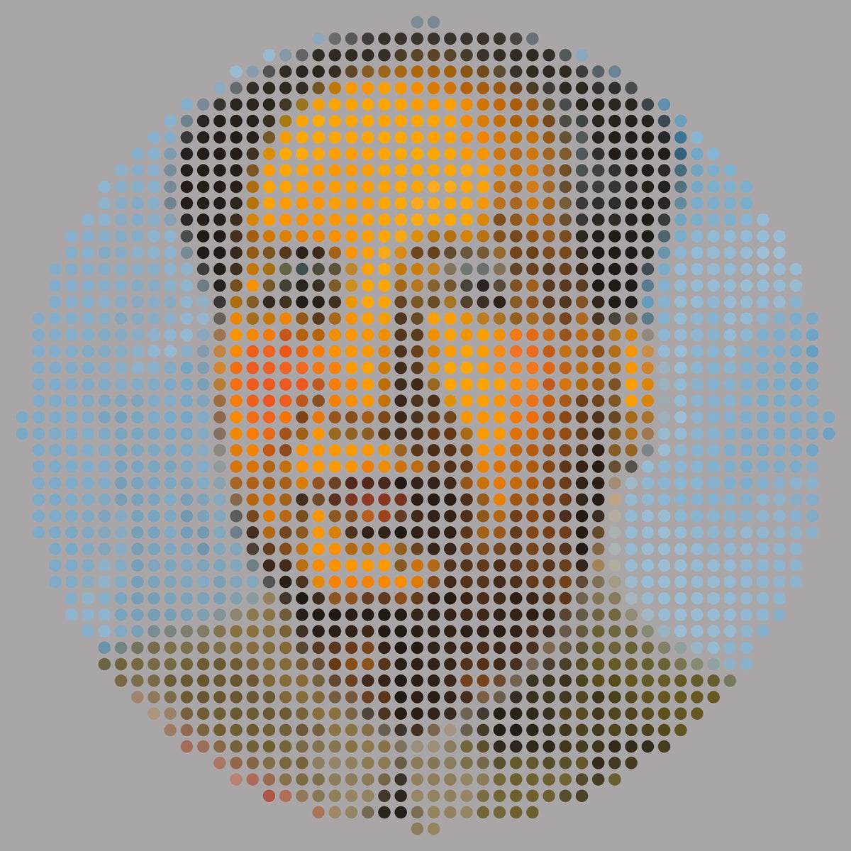 Fototapeta Okrągła Ikona Mao – wzór