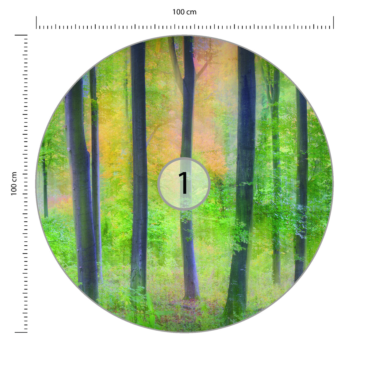 Fototapeta Okrągła Marzycielski Autorstwa Jochena Burgera średnica 100 cm – podgląd