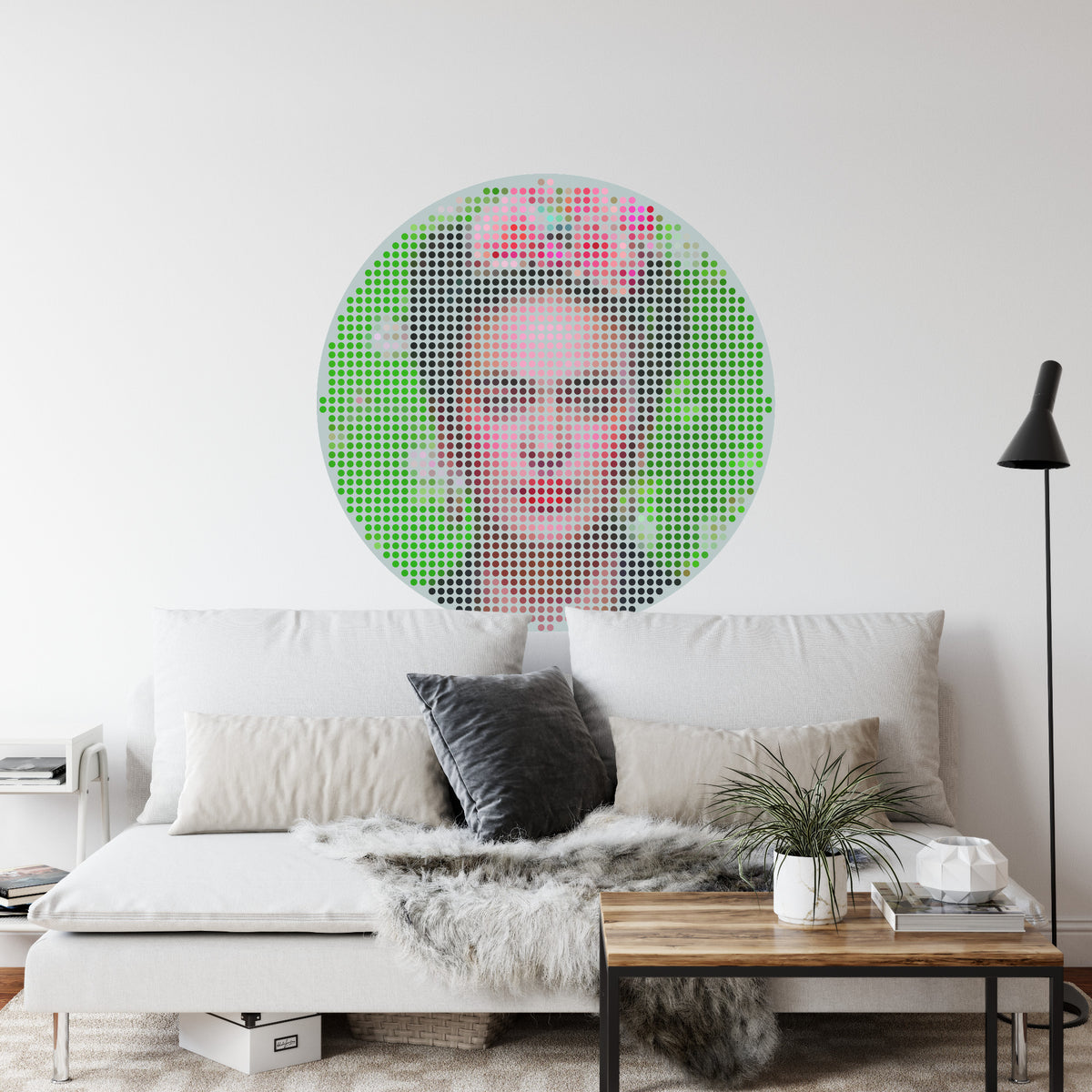 Fototapeta Okrągła Ikona Frida – aranżacja wnętrza