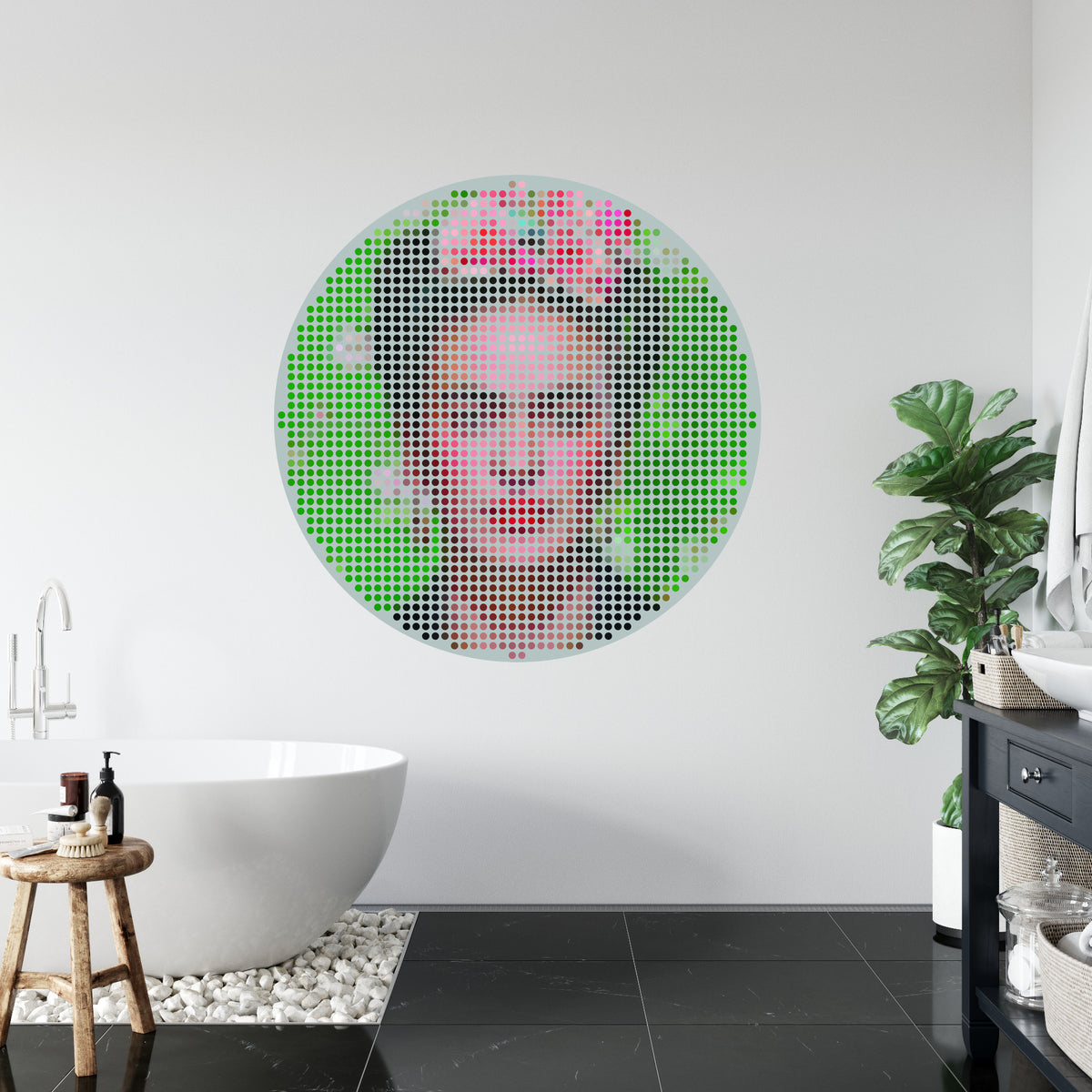 Fototapeta Okrągła Ikona Frida – aranżacja wnętrza