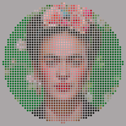 Fototapeta Okrągła Ikona Frida – wzór