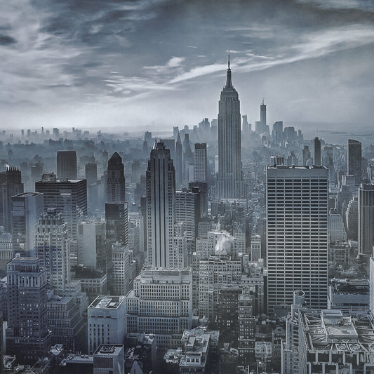 Fototapeta Okrągła Hazy Gotham Autorstwa Stefena Schilbe – wzór