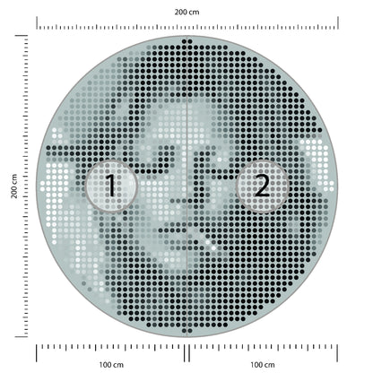 Fototapeta Okrągła Ikona Kate średnica 200 cm – podgląd