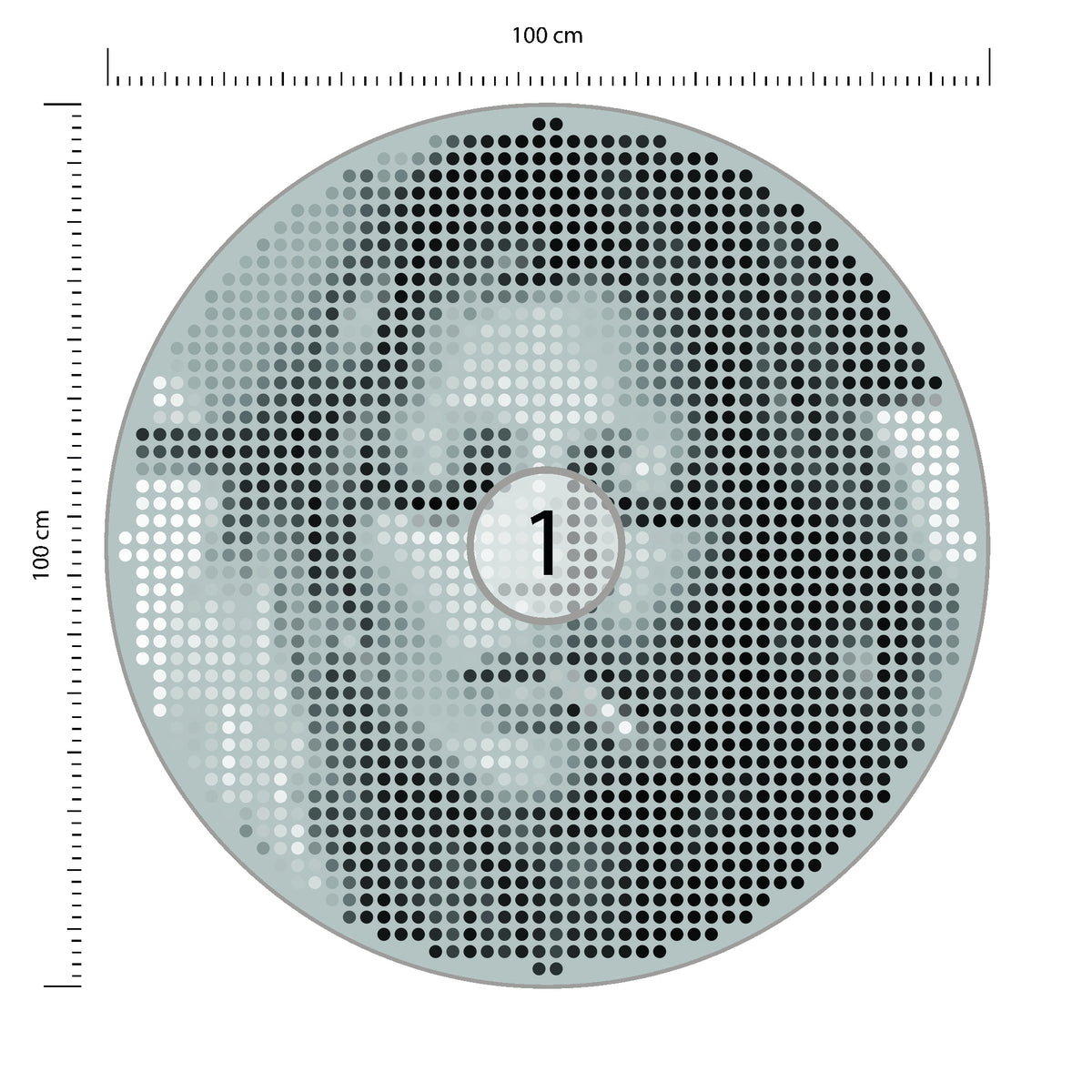 Fototapeta Okrągła Ikona Kate średnica 100 cm – podgląd