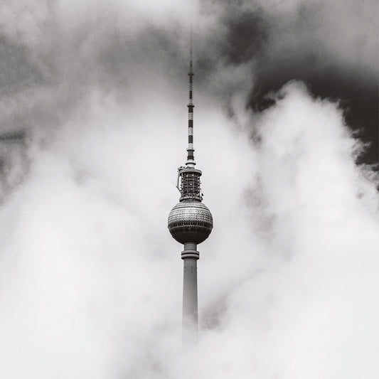 Fototapeta Okrągła Berlin Nad Chmurami – wzór