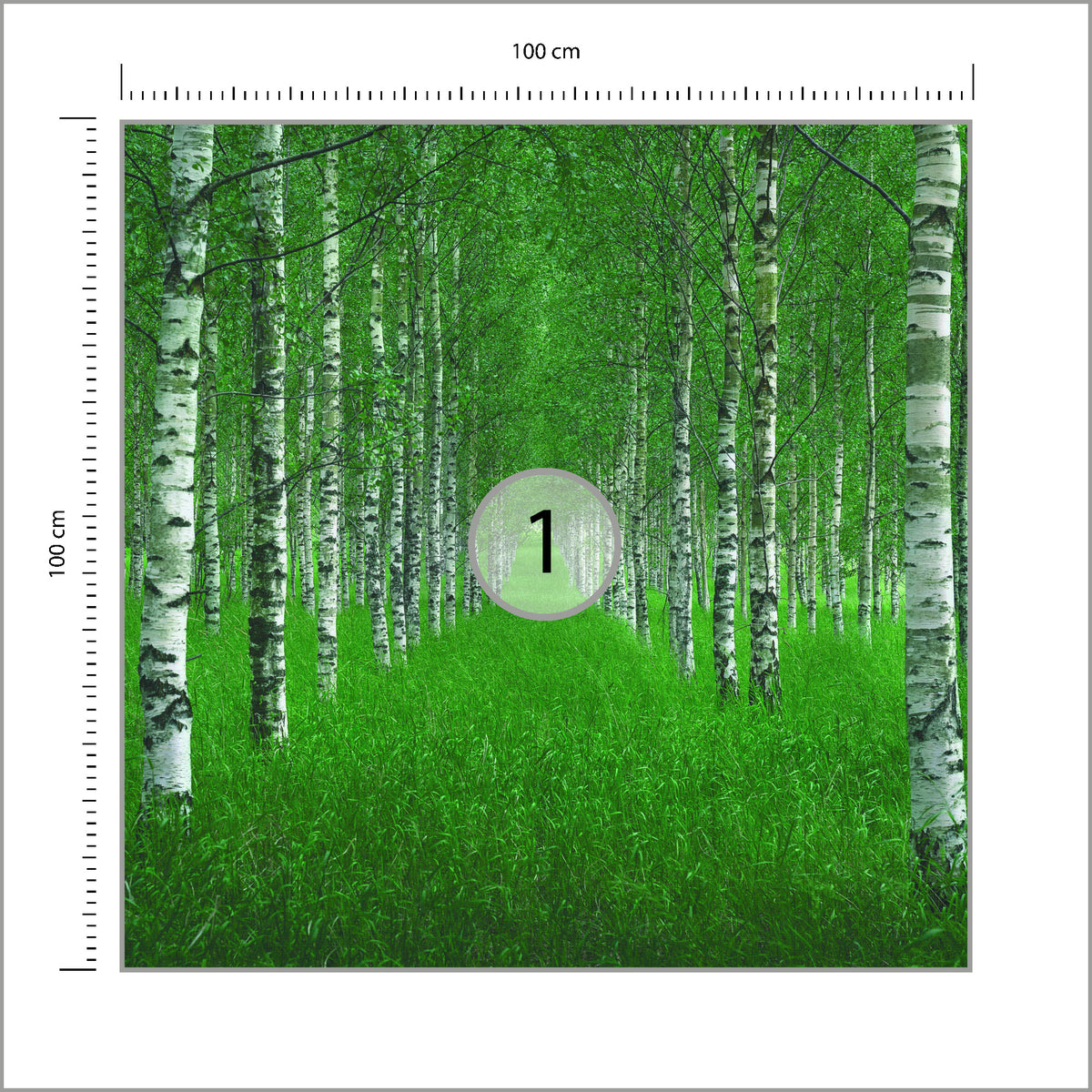 Fototapeta Kwadratowa Tunel Autorstwa Christiana Lindstena 100 × 100 cm – podgląd