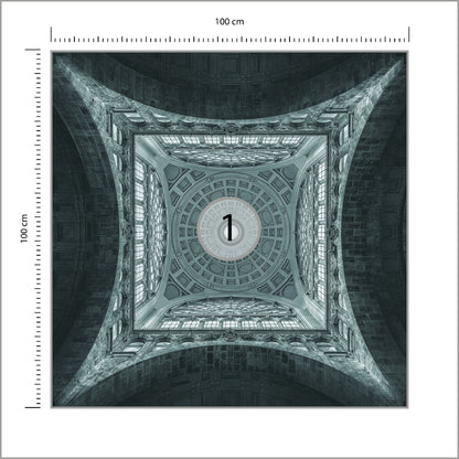 Fototapeta Kwadratowa Kopuła Jef Van Den 100 × 100 cm – podgląd