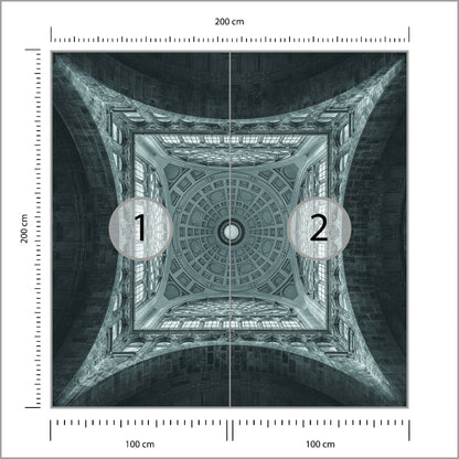 Fototapeta Kwadratowa Kopuła Jef Van Den 200 × 200 cm – podgląd