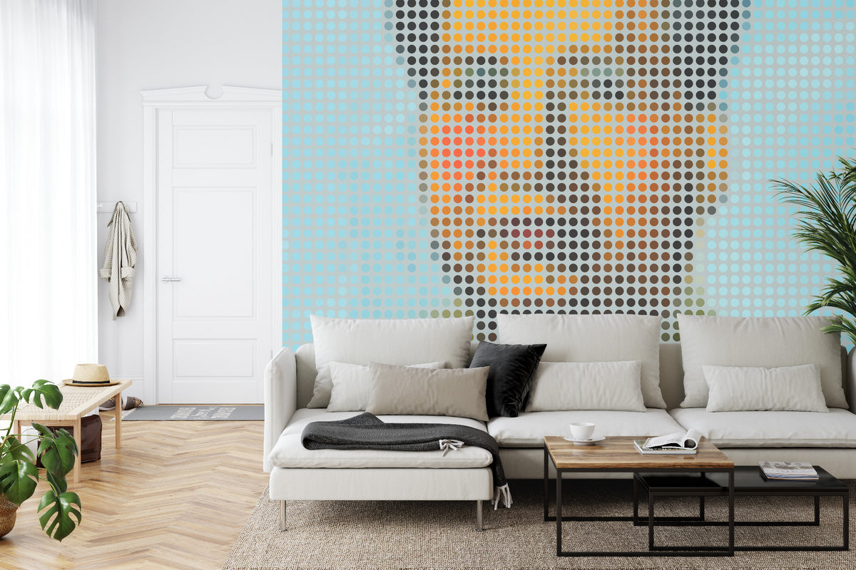 Fototapeta Kwadratowa Ikona Mao – aranżacja wnętrza