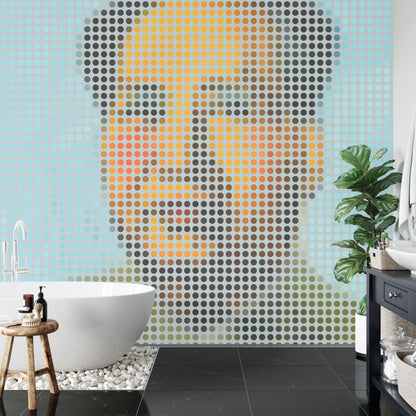 Fototapeta Kwadratowa Ikona Mao – aranżacja wnętrza