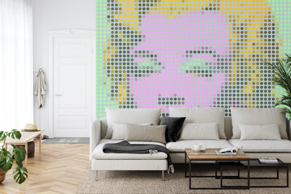 Fototapeta Kwadratowa Ikona Marilyn – aranżacja wnętrza