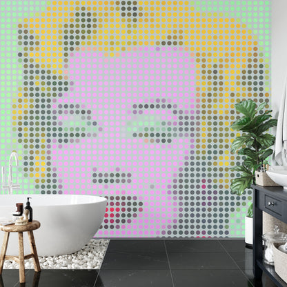 Fototapeta Kwadratowa Ikona Marilyn – aranżacja wnętrza