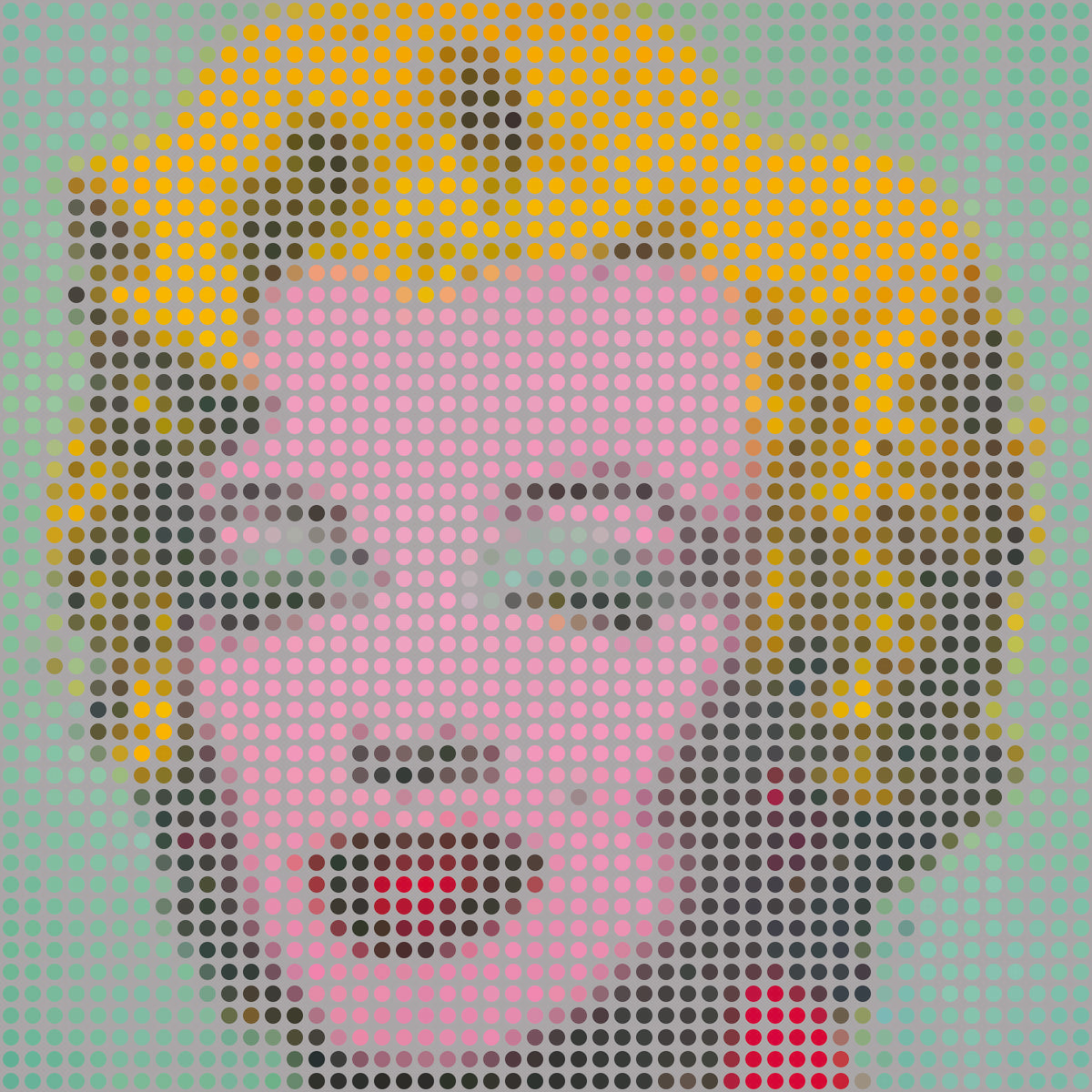 Fototapeta Kwadratowa Ikona Marilyn – wzór