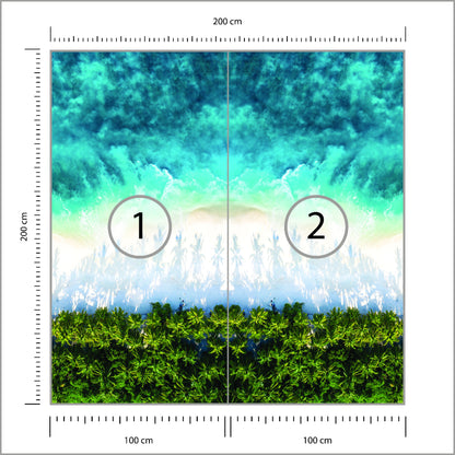 Fototapeta Kwadratowa Rozbitek 200 × 200 cm – podgląd