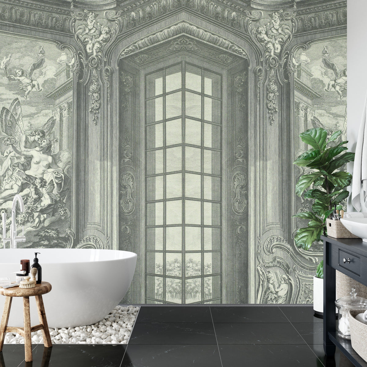 Fototapeta Kwadratowa Wytworny Salon – aranżacja wnętrza