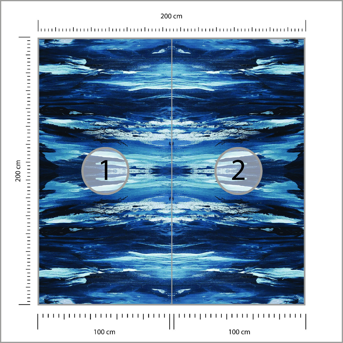 Fototapeta Kwadratowa Na Morze 200 × 200 cm – podgląd