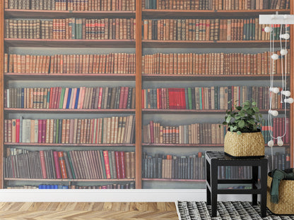 Fototapeta Kwadratowa Moja Biblioteka Autorstwa Mirosława – aranżacja wnętrza